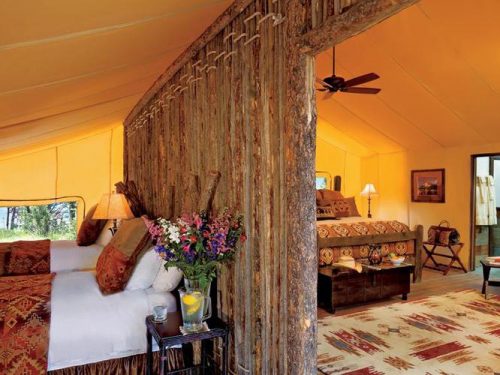 Where to go glamping with family