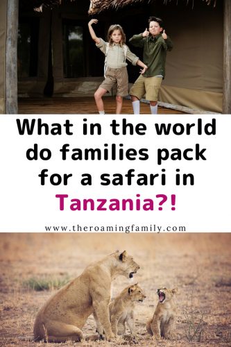 what to pack for a Tanzanian safari